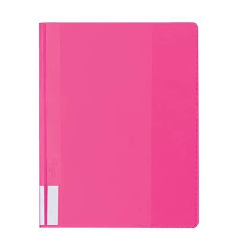 Durable Duralux Clear View Folder Plastic Extra Wide A4 Pink Ref