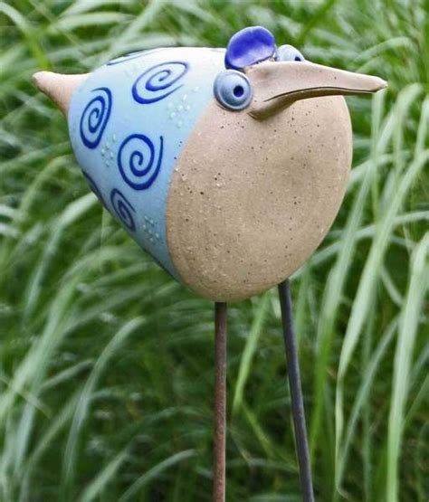 Keramik für haus & garten. Keramik Vogel für den Garten, frech und lustig | Keramik ...
