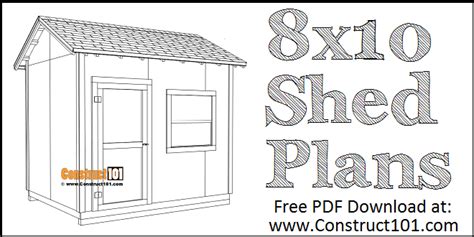 22 Diy Shed Plans 8x10 Png Diy Wood Project