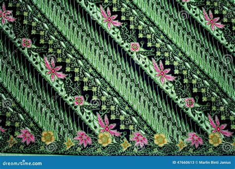 Batik Pattern In Green Color Stock Image Image Of Color Summer 47660613