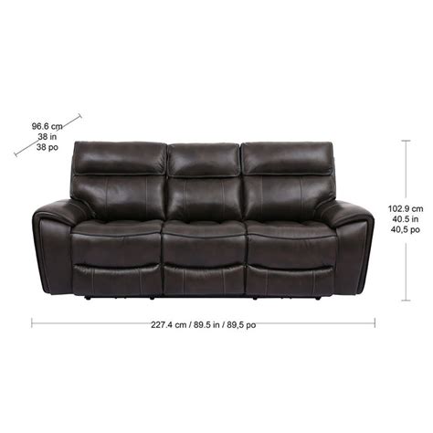 Recliner sofas from leather sofa world. Manwah Keegan 3 Seater Brown Leather Power Recliner Sofa ...