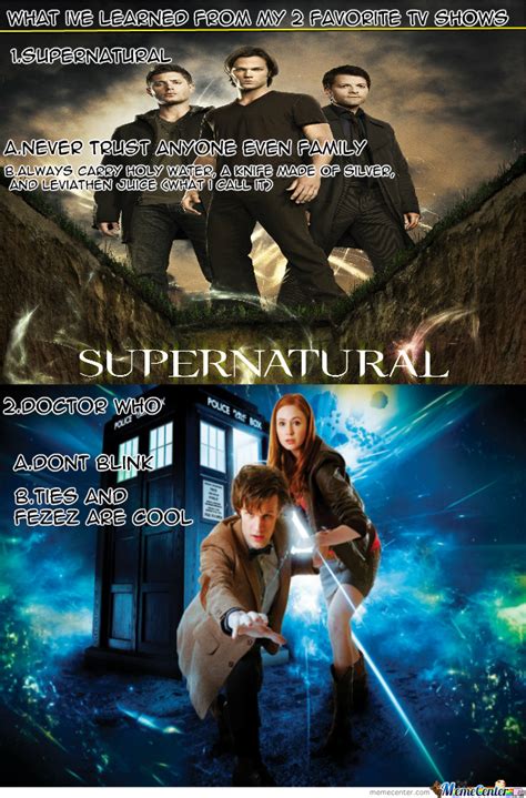 Maybe you would like to learn more about one of these? Doctor Who And Supernatural by trevman - Meme Center