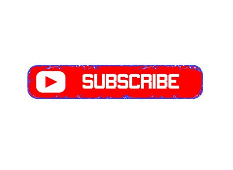 With Effect Youtube Subscribe Button Png Transparent Background