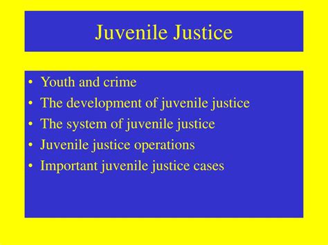 Ppt Juvenile Justice Powerpoint Presentation Free Download Id145948