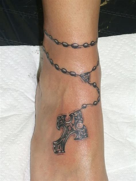 Rosary ankle tattoos rosary bead tattoo anklet tattoos rosary tattoo wrist rosary beads garter tattoos dragonfly tattoo love tattoos beautiful tattoos. Rosary Tattoos