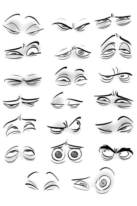 Cartoon Eye Expressions Eye Expressions Drawing Expressions Face Drawing Reference