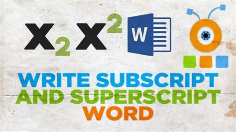 How To Write Subscript And Superscript In Word Youtube