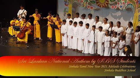 Sri Lankan National Anthem By Sbs Students Sinhala And Tamil New Year