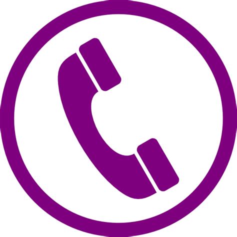 Purple Phone Icon Clip Art At Vector Clip Art Online