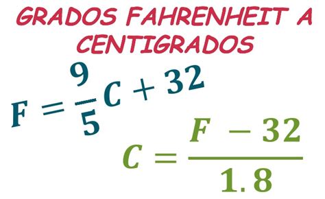 Convertir Grados Centígrados A Fahrenheit Spanish Ged 365