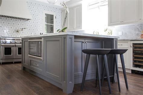 Designed by jean rehkamp and ryan lawinger. Ivory and Gray Kitchen with Wide Plank Wood Floor ...