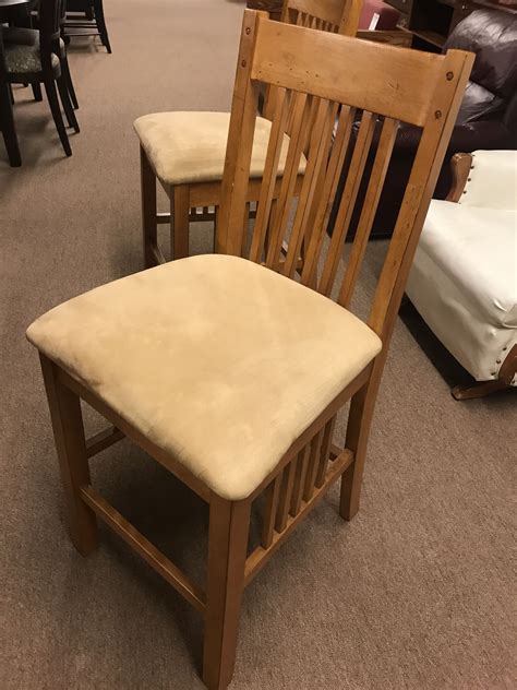 Oak Pub Table With 6 Chairs Delmarva Furniture Consignment