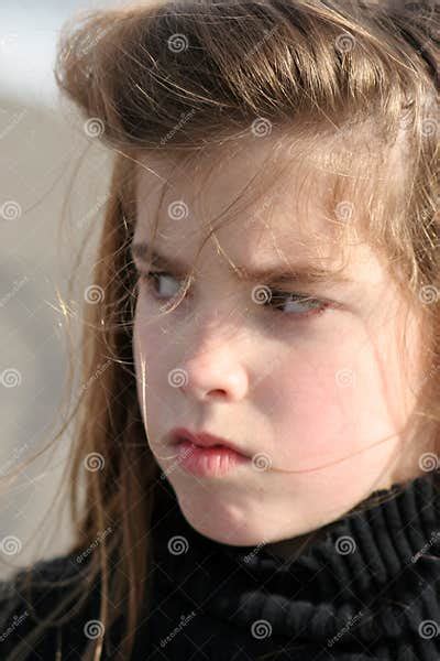 Pouting Child Stock Photo Image Of Black Angry Child 583078