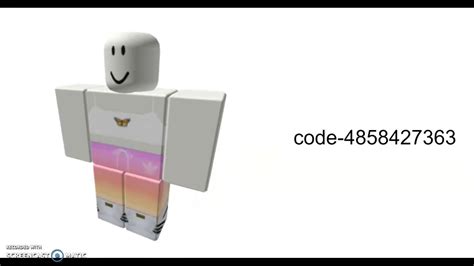 Roblox Clothing Codes For Girls Youtube