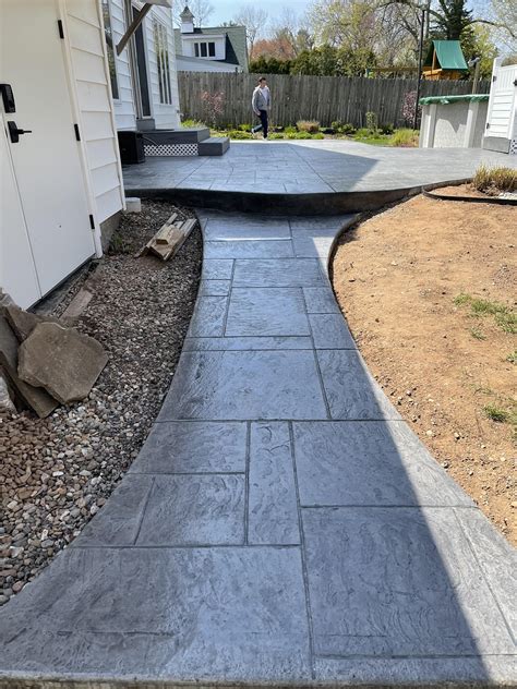 Southington Ct Stamped Concrete Patio Design And Build