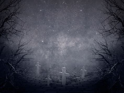Creepy Night Horror Graveyard Background Free Misc Textures For