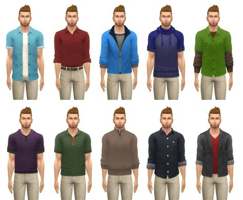 Maxis Match Male Clothes Pack Cepzid Sims