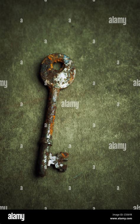 Old Rusty Key Stock Photo Alamy