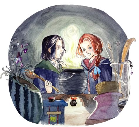 Potions Class By Pearlippe Harry Potter Fan Art Snape And Lily