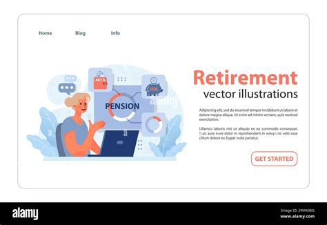 Retirement planning concept. Woman explores pension options, focusing