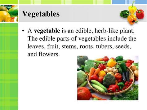 Ppt Vegetables Powerpoint Presentation Free Download Id1945440