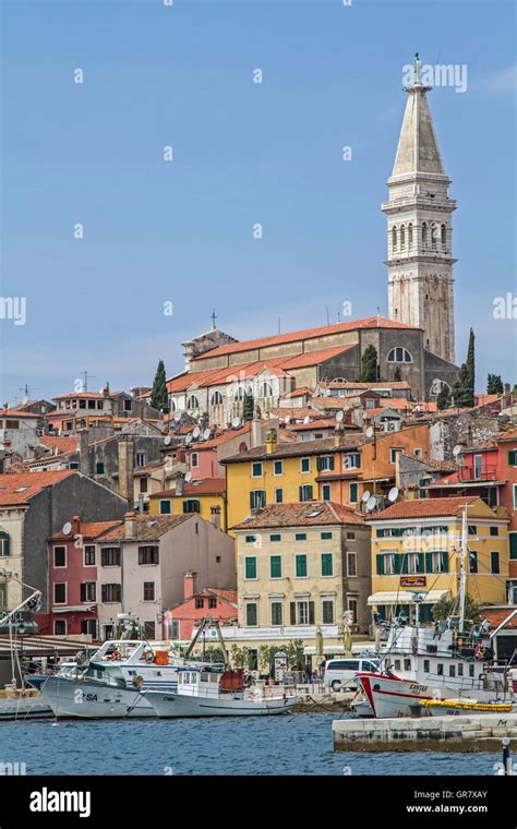 Rovinj Idyllic Croatian Town Picturesquely Situated On A Peninsula