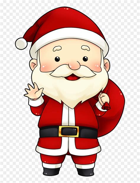 Cute Secret Santa Clipart Santa Claus Cartoon Png Transparent Png