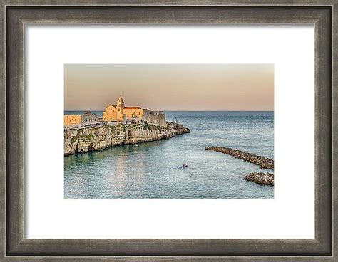 Old Town On Sea Cliff Framed Print By Vivida Photo Pc Framed Prints