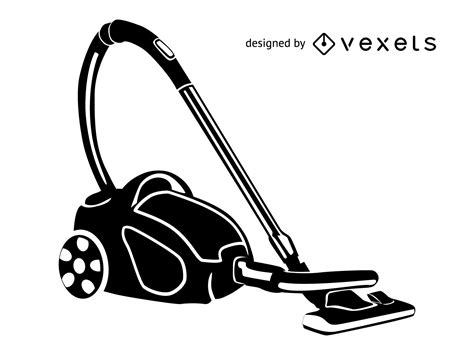 Silhouette Black And White Vacuum Cleaner Vector Download