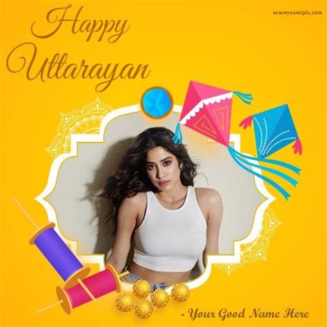 Happy Uttarayan 2023 Wishes With Name And Photo Add Create Card In 2023