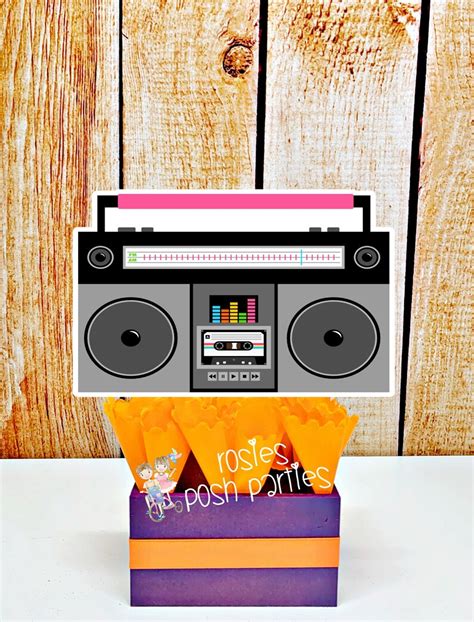 I Love The 80s Birthday Bash Party Centerpieces 80s Party Etsy