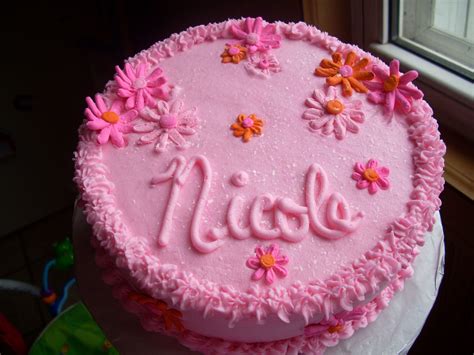 Happy Birthday Nicole Cake Happy Birthday Name Cakes Pinterest