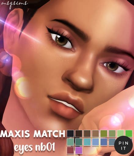 Msq Sims Maxis Match Eyes Nb01 Sims 4 Downloads