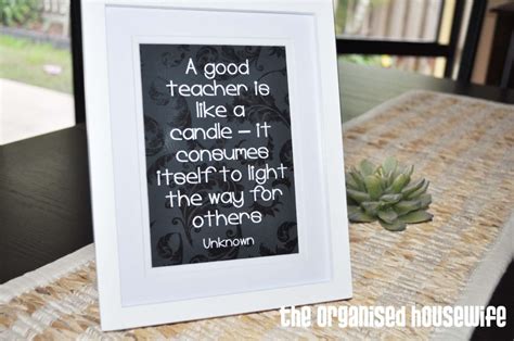 Teacher Appreciation Ts Teacher Quote In Frame The Organised