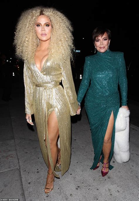 Khloe Kardashian Flaunts Cleavage And Curly Hair At Diana Ross Star