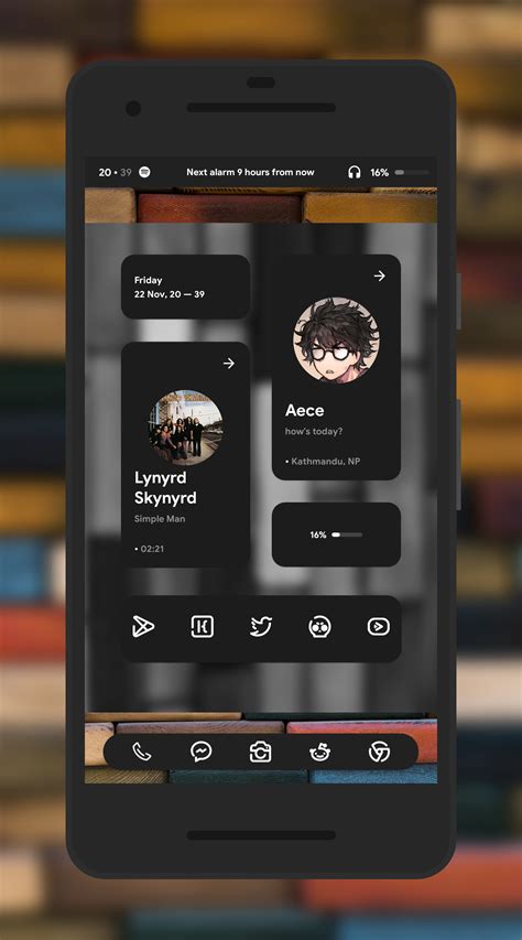 Theme Tried My First Klwp Theme No Animations Just Cards R
