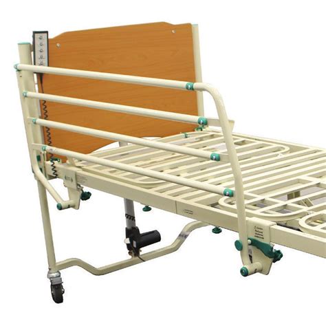 Helps with patient transfer in and out of the bed. Cura II Community Bed Four-Bar Rails | Health and Care