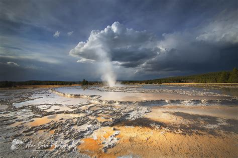 Great Fountain Geyser Yellowstone National Park Alan Crowe Photography