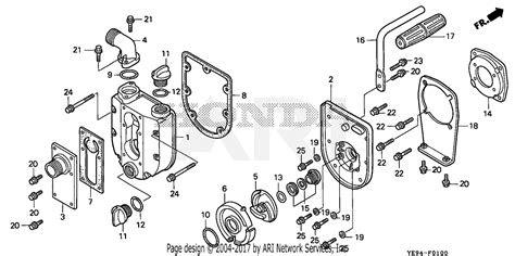 Honda Wx10 A2 Water Pump Jpn Vin Gcag 1000001 To Gcag 2099999 Parts Diagram For Casing Wx10