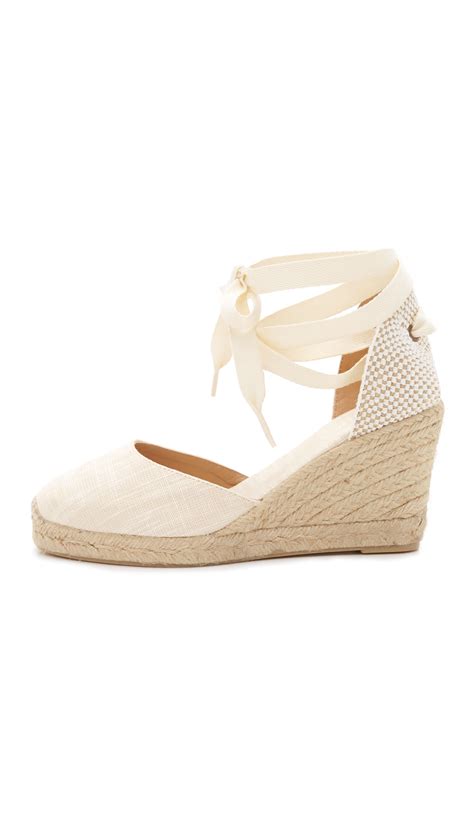 Lyst Soludos Tall Wedge Espadrilles In Natural