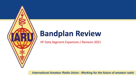 HF Band Plan Review International Amateur Radio Union IARU