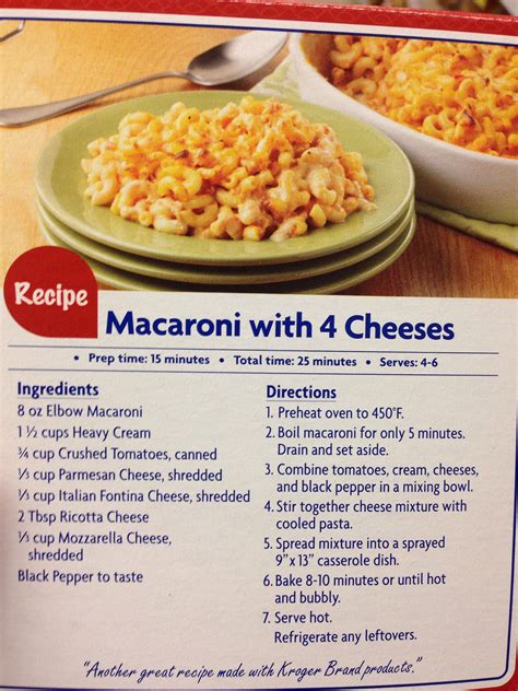 Macaroni With Cheeses Recipes Food Lazy Dinners