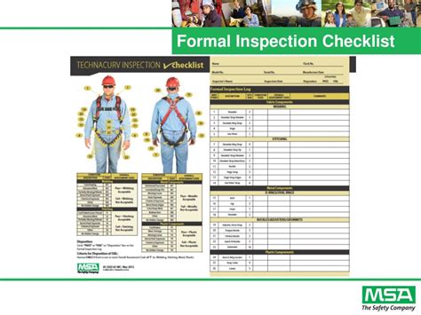Safety Harness Inspection Checklist Pdf