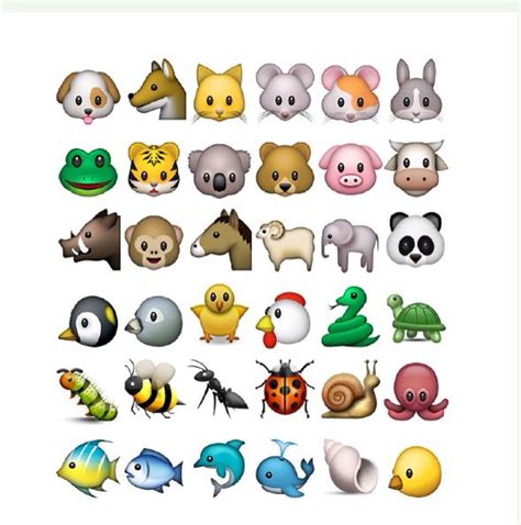 Emojis & smileys zum kopieren für instagram, facebook, whatsapp und vieles. Animals emojis | Emojis, Animales