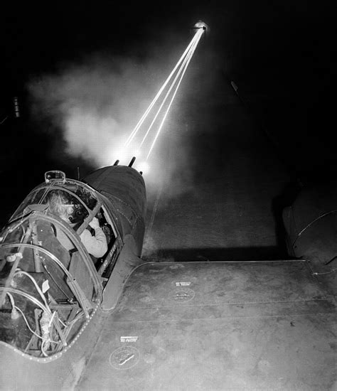 Photo Nose Guns Of A P 38 Lightning Aircraft Lighting Up The Night