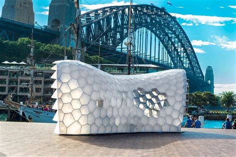 Want Your Own Honeycomb Hive Vivid Sydneys Led Cellular Tessellation