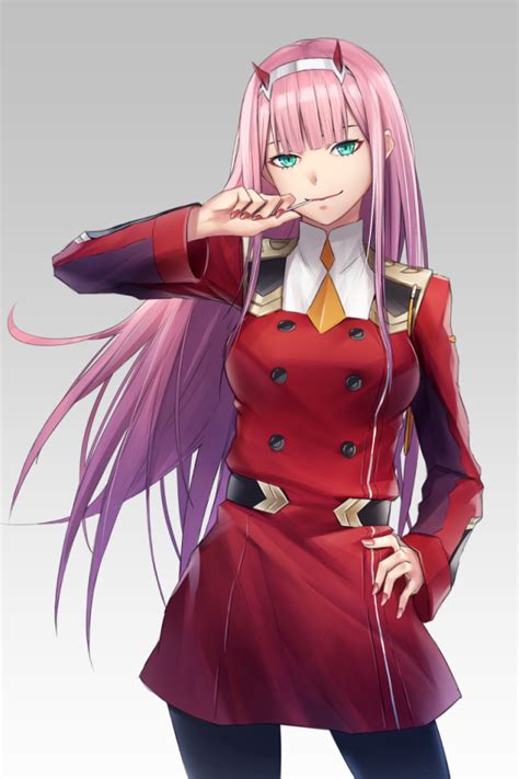 Download 640x960 Zero Two Pink Hair Darling In The