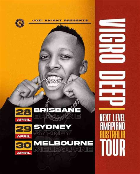 Vigro Deep Announces Australia Amapiano Tour Zatunes