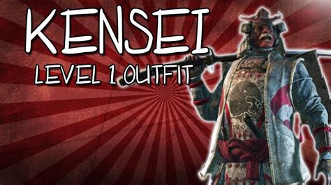 For Honor Level 1 Kensei Outfit Customization YouTube