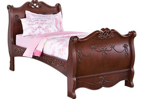 Disney Princess Cherry 3 Pc Twin Sleigh Bed Cherry Bedroom Furniture Rooms To Go Furniture